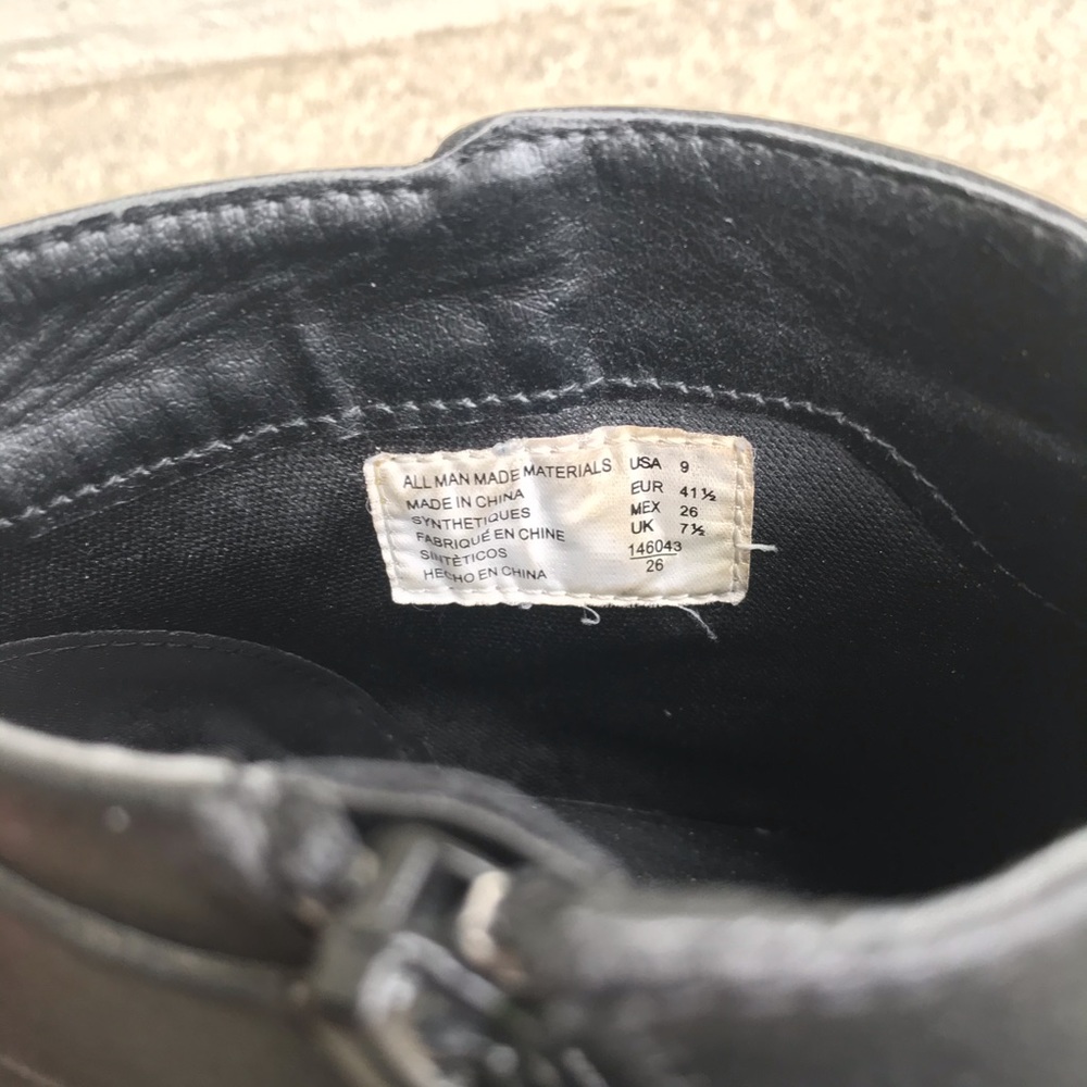 American Eagle Black Heeled Strap Ankle Boots - Picture 4 of 8